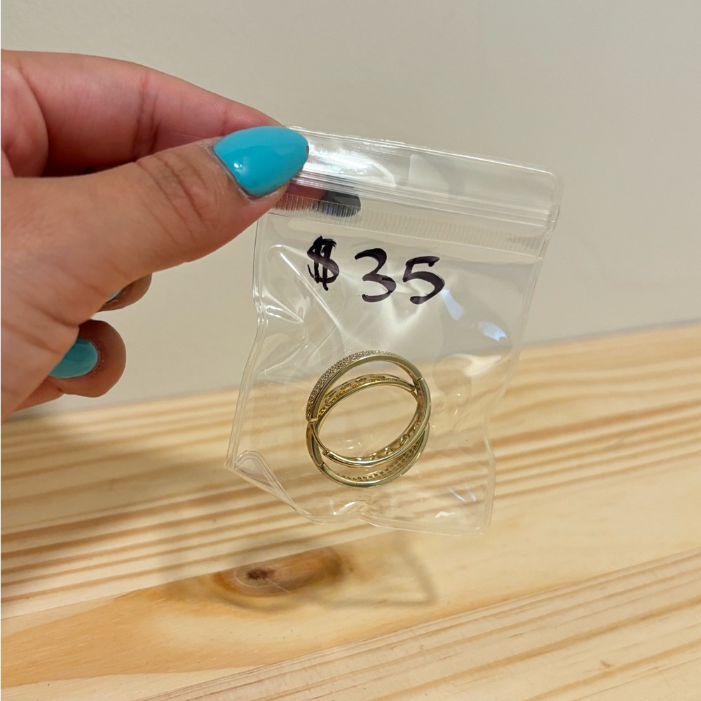 Gold-Tone Hoop Earrings
